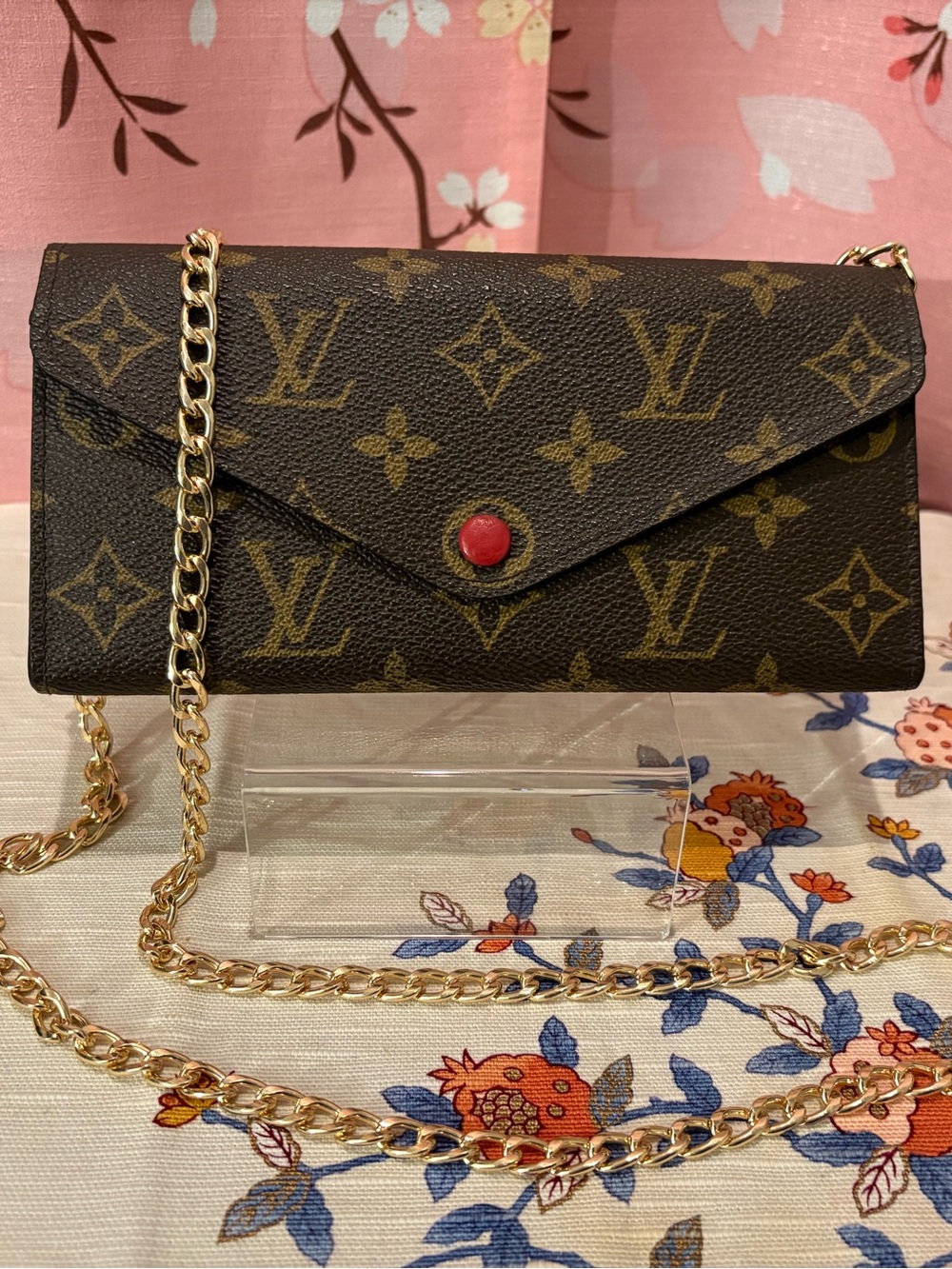 Louis Vuitton LV Monogram Joséphine Wallet Rouge France 2011
